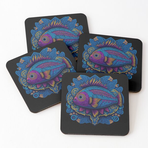Item preview, Fish Mandala Style Graphic designed and sold by shokA Design.