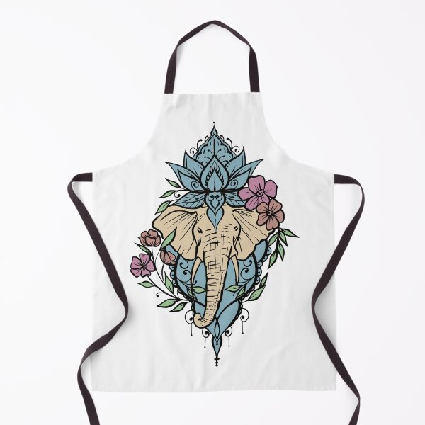 Artikelvorschau, Blumenelefant-Lotus entworfen und verkauft von CuteTattoo.
