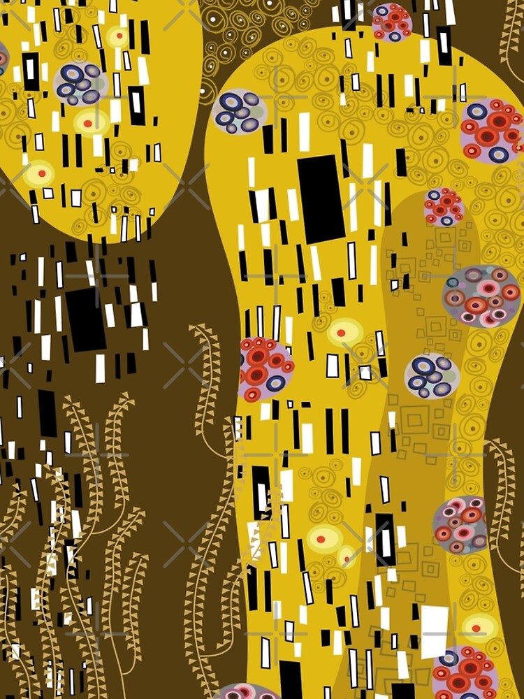 Klimt Art Nouveau Golden Art | 'The Kiss' Inspired by fatfatin
