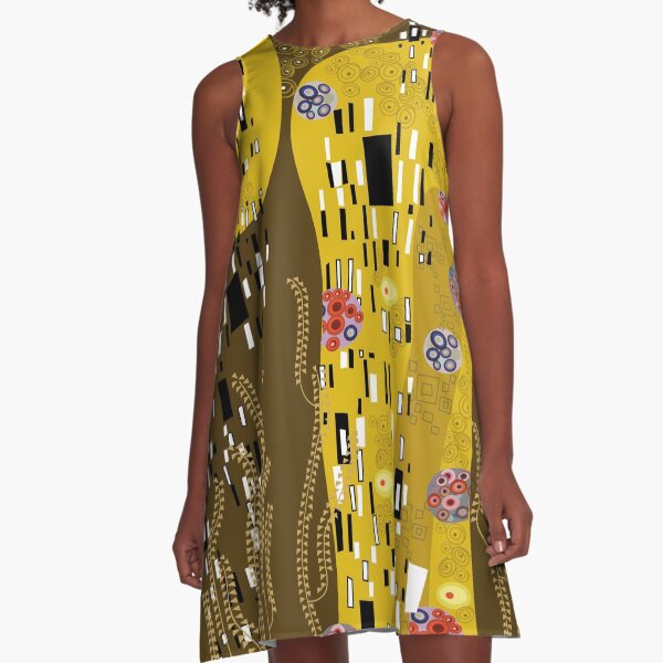 Item preview, Klimt Art Nouveau Golden Art (Pattern Only) | 'The Kiss' Inspired © fatfatin designed and sold by fatfatin.