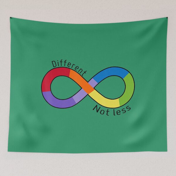 Item preview, Different Not Less Infinity Neurodiversity Autism Awareness 	 designed and sold by wnyqukgla28.