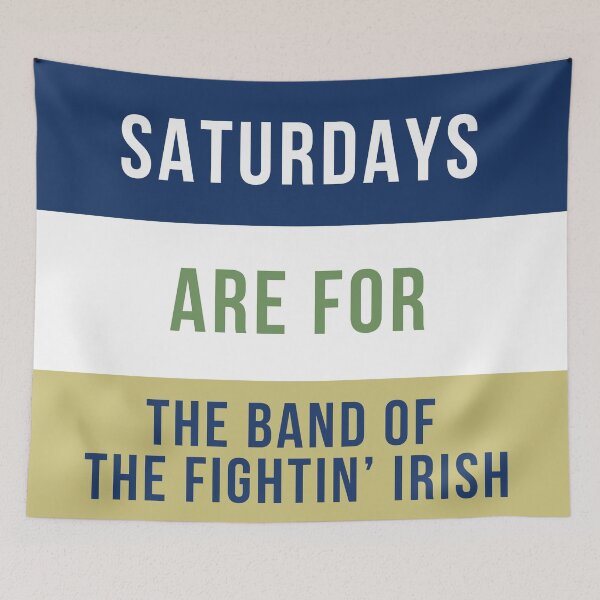 Item preview, SATURDAYS ARE FOR THE ND BAND designed and sold by Leilani Ingham.