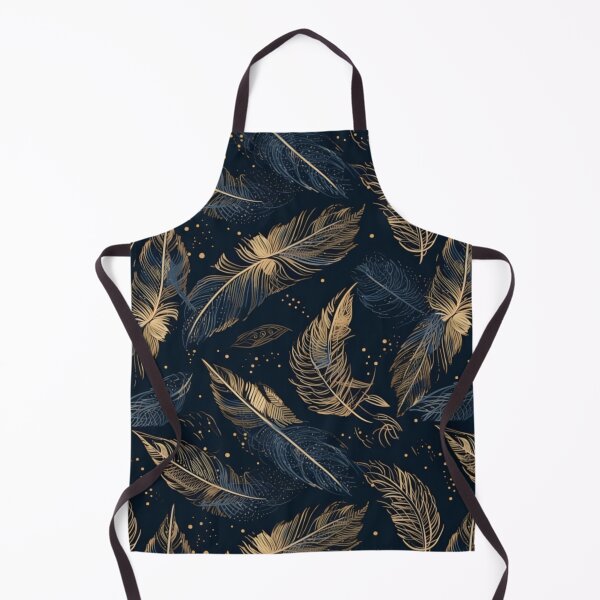 Item preview, Gold and blue color feathers flying freely (Customized) designed and sold by Lotusticker.