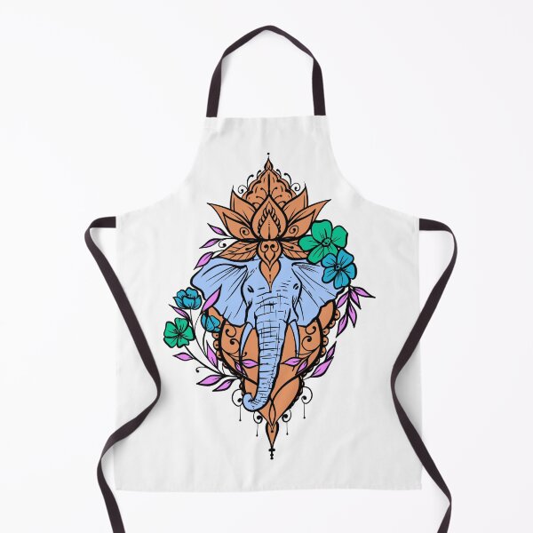 Artikelvorschau, Blumenelefant-Lotus entworfen und verkauft von CuteTattoo.