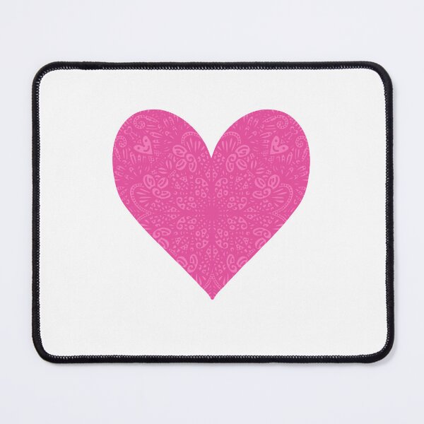 Item preview, pink heart mandala designed and sold by myramadeit.