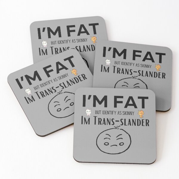 Item preview, I’m fat but identify as skinny I’m transslander funny quotes  designed and sold by nickardi.