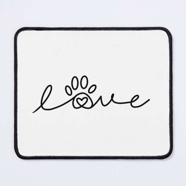 Item preview, Love Dog Paw Print Heart designed and sold by CuteTattoo.