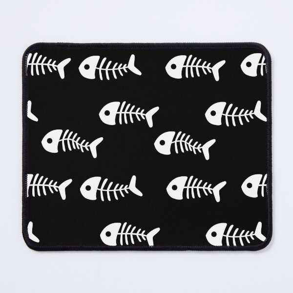 Item preview, White Fish Bone Black Pattern designed and sold by Moyanana.
