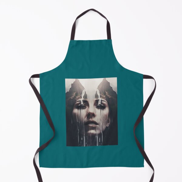 Item preview, Double exposure woman crying waterfallGraphic designed and sold by rivannas.