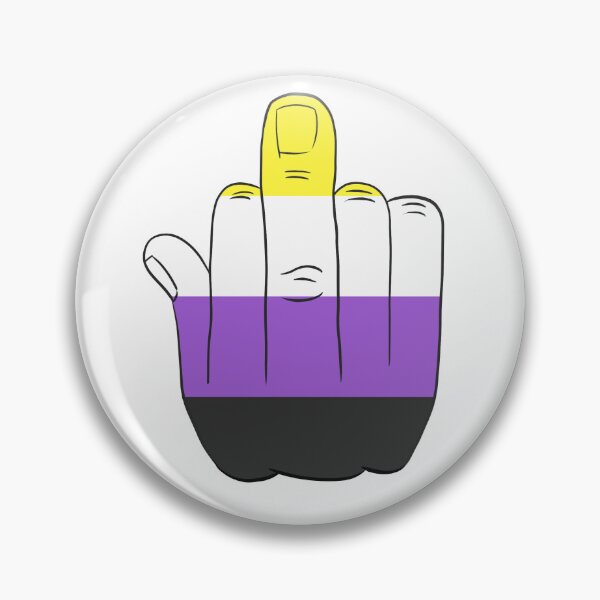 Artikelvorschau, Prideflagge Nonbinär Mittelfinger LGBTQIA entworfen und verkauft von RoronoaRica.