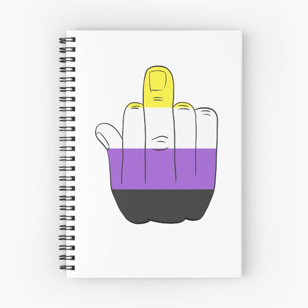 Artikelvorschau, Prideflagge Nonbinär Mittelfinger LGBTQIA entworfen und verkauft von RoronoaRica.