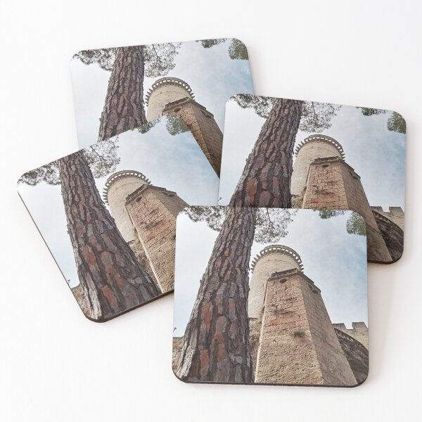 Item preview, Silhouettes of Trees and Towers in the Sky of Oria, Puglia designed and sold by EpicVistas.