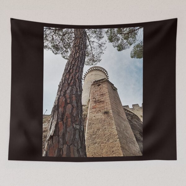 Item preview, Silhouettes of Trees and Towers in the Sky of Oria, Puglia designed and sold by EpicVistas.