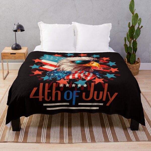 Item preview, 4th of July USA Flag Memorial Day Funny Bald Eagle with sunglasses designed and sold by Mikuszyn.