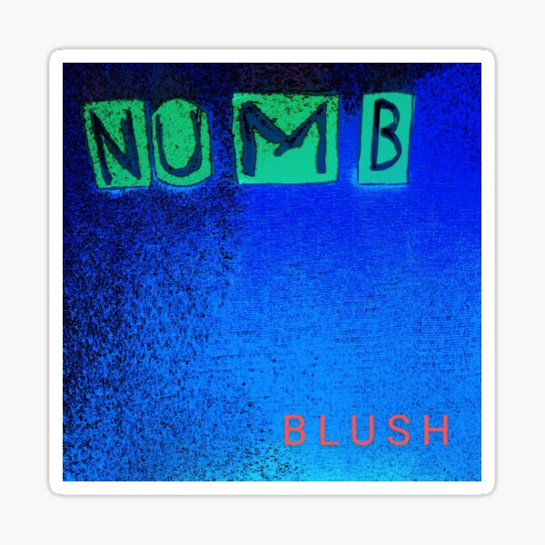 Numb Cover Art Sticker for Sale by BlushMusic