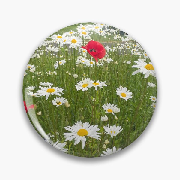 Item preview, English Wild Flowers - Ox-eye Daisies and Poppies designed and sold by Violaman.