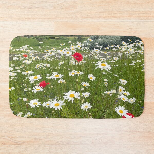 Item preview, English Wild Flowers - Ox-eye Daisies and Poppies designed and sold by Violaman.