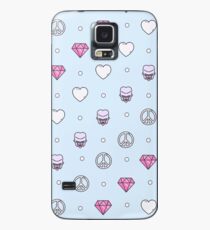 Funda/vinilo para Samsung Galaxy Corazón hecho de diamante
