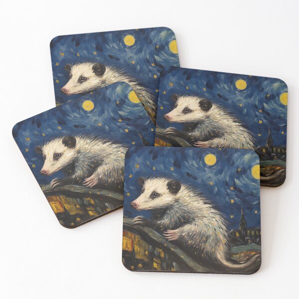 Item preview, Starry Night Opossum (Van Gogh) designed and sold by Bug & Brush.