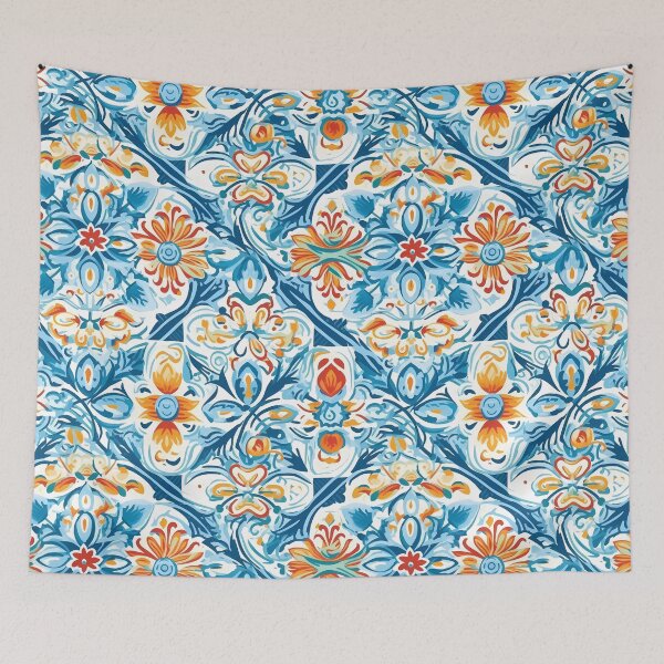 Item preview, Vibrant Tile Pattern Art designed and sold by GiveMeMood.