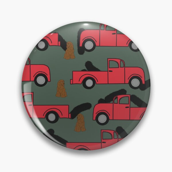 Aperçu de l'œuvre Aventures en camion rouge et chien créée et vendue par CPAdesigns.
