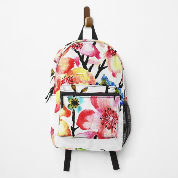 Item preview, Watercolor saturated spring flowers background, Hand painted illustration pattern designed and sold by InaDim.