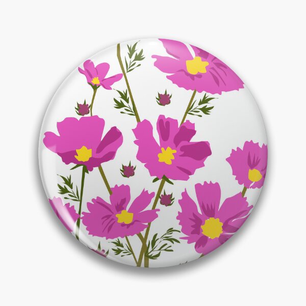 Item preview, Cosmos Floral Art  For Girls,Women who loves purple pink flower  designed and sold by spaceopy.