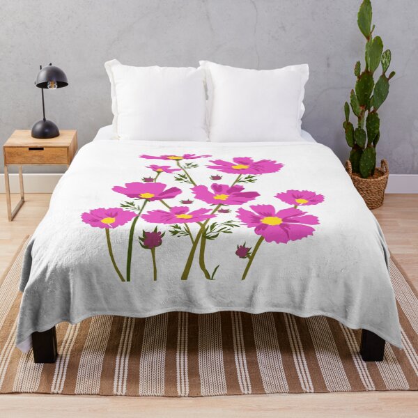 Item preview, Cosmos Floral Art For Girls,Women who loves purple pink flower designed and sold by spaceopy.