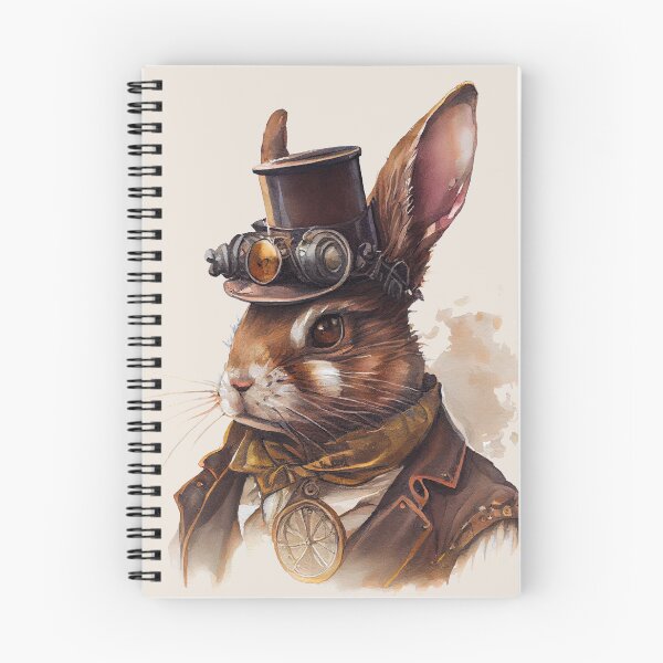 Item preview, Watercolor Steampunk Rabbit Portrait designed and sold by Sturdust.