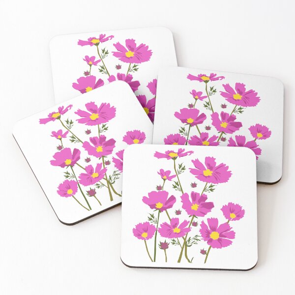 Item preview, Cosmos Floral Art  For Girls,Women who loves purple pink flower  designed and sold by spaceopy.