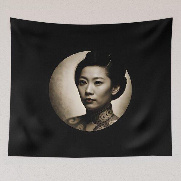 Item preview, Japanese Woman - Retro Vintage logo designed and sold by Asian-Art.