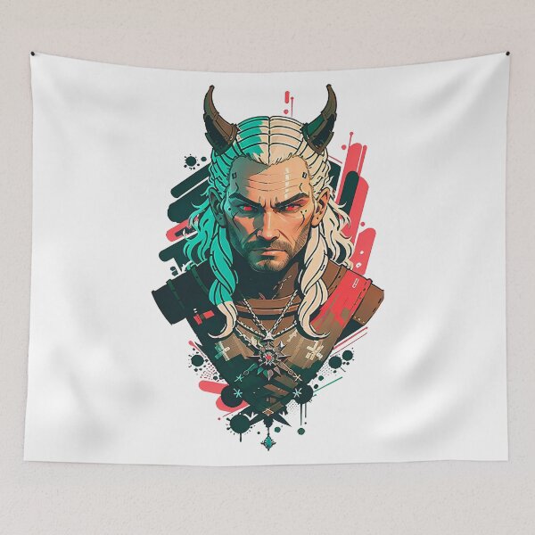 Item preview, Geralt of Rivia, the Witcher designed and sold by Tea-Shirt-Break.