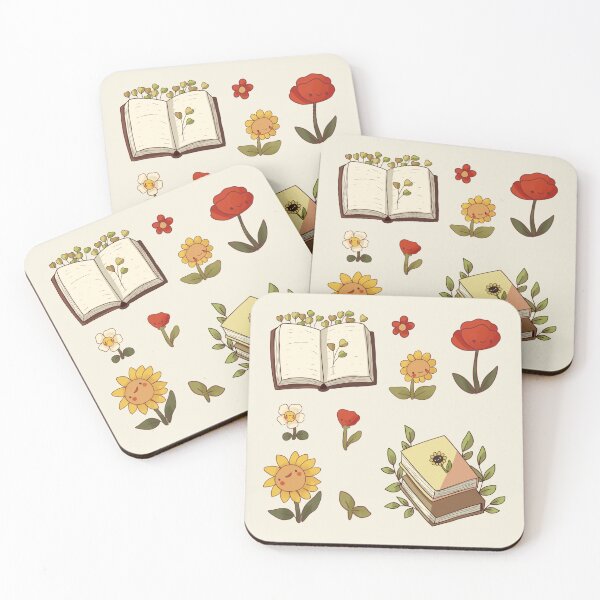 Item preview, Books and flowers illustration  designed and sold by Mayarart.