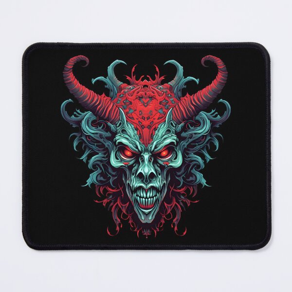Item preview, Evil Grin Demon Head with Red Horns designed and sold by 20th-eclipse.