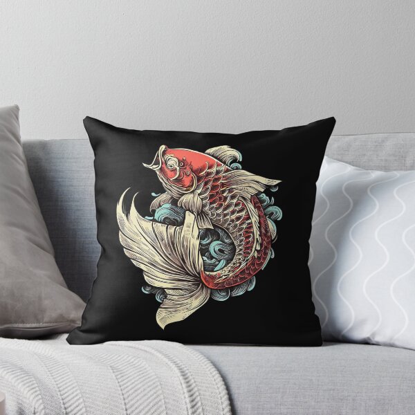 Item preview, Japanese Koi - Retro Vintage logo designed and sold by Asian-Art.