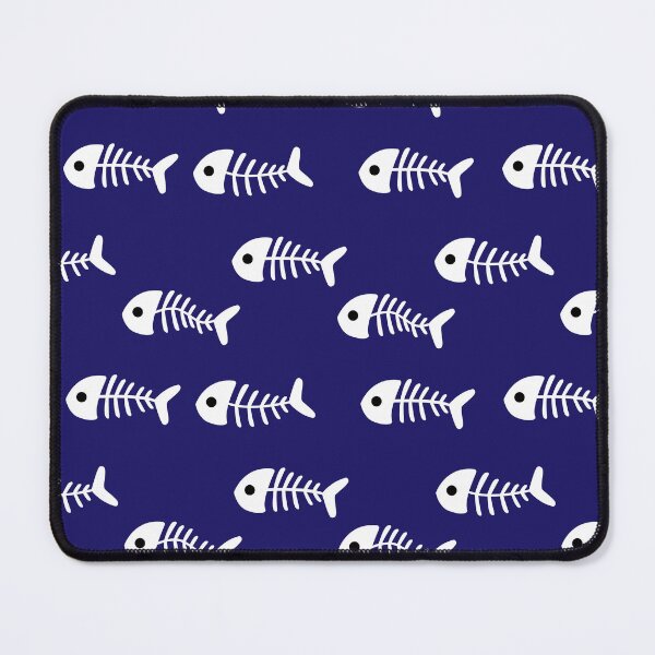 Item preview, White Fish Bone Deep Blue Pattern designed and sold by Moyanana.
