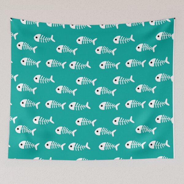 Item preview, White Fish Bone Green Pattern designed and sold by Moyanana.