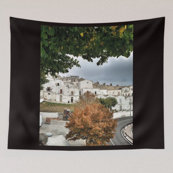 Item preview, Capturing the Autumn Vibes of Row Houses in Monte Sant'Angelo designed and sold by EpicVistas.