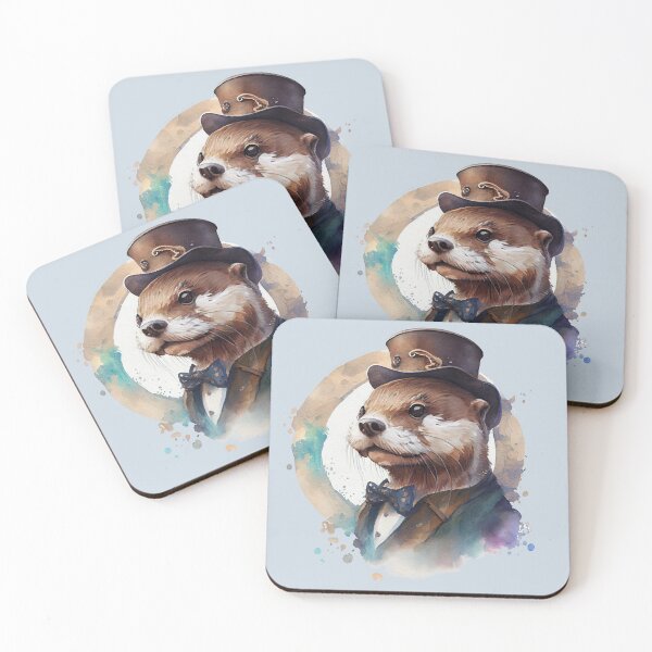 Item preview, Watercolor Otter Portrait designed and sold by Sturdust.