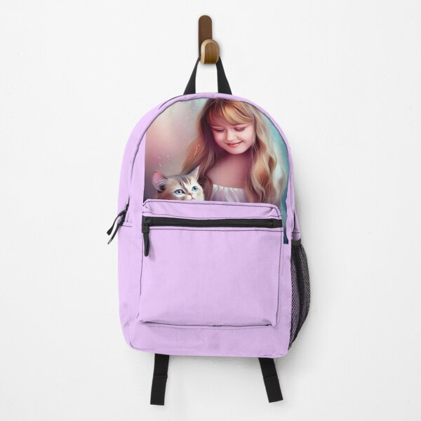Item preview, cat and girl, cat playing,kitty playing designed and sold by GLORY-LIFE.