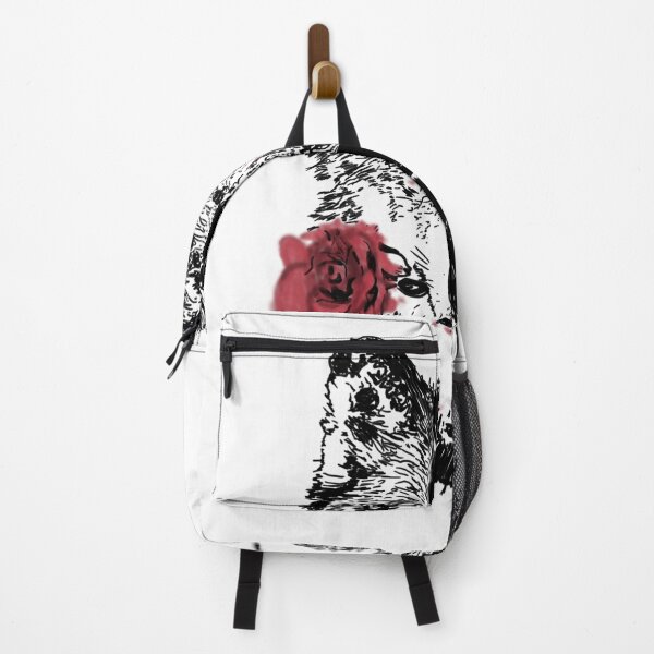 Item preview, Casanova Wolf with Rose designed and sold by Soirdesent-Arts.