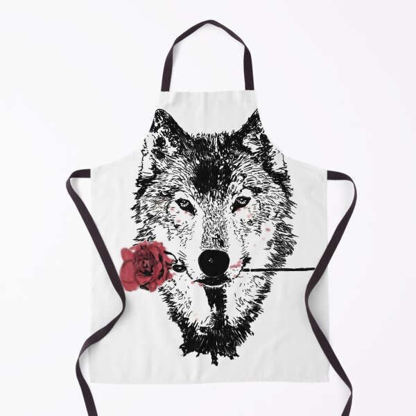 Item preview, Casanova Wolf with Rose designed and sold by Soirdesent-Arts.