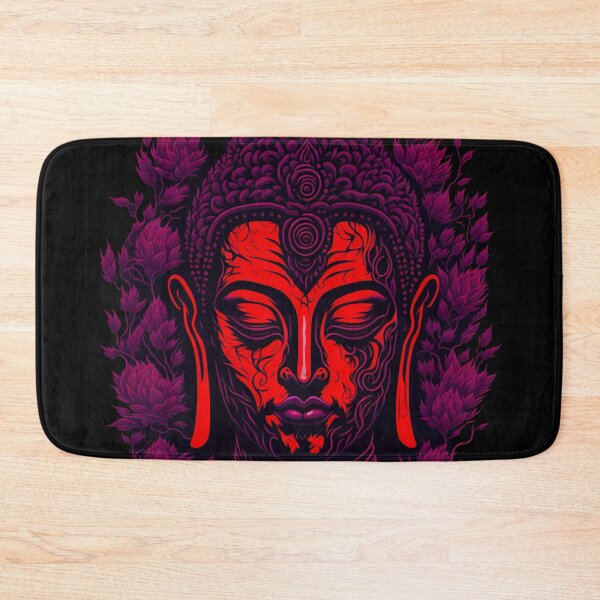 Item preview, red pop art buddha designed and sold by ZenStickConcept.