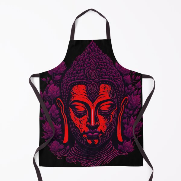 Item preview, red pop art buddha designed and sold by ZenStickConcept.