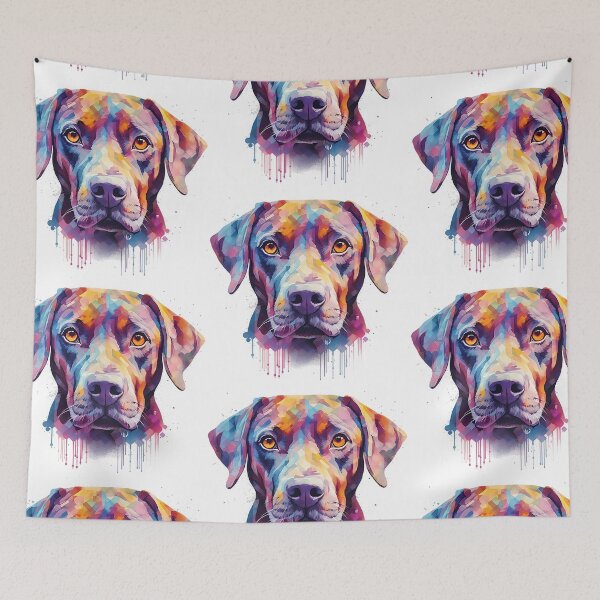 Item preview, Colorful Watercolor Dog designed and sold by CraftingImpulse.