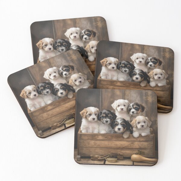 Item preview, Puppy Haven: Tales of Love and Wonder in a Wooden Box designed and sold by luvablelifeform.
