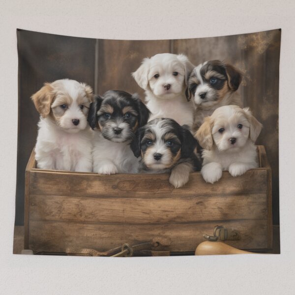 Item preview, Puppy Haven: Tales of Love and Wonder in a Wooden Box designed and sold by luvablelifeform.