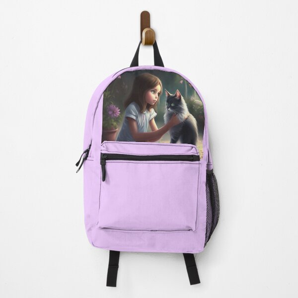 Item preview, cat and girl, cat playing,kitty playing designed and sold by GLORY-LIFE.