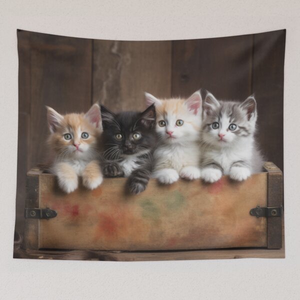 Item preview, Kitten Haven: Tales of Love and Wonder in a Wooden Box designed and sold by luvablelifeform.