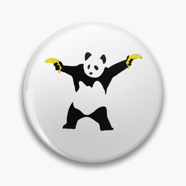 Item preview, Banksy Panda With Banana Guns designed and sold by tomrothster.